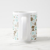 Peanuts | Snoopy Frosty Christmas Pattern Grote Koffiekop (Achterkant)