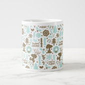 Peanuts | Snoopy Frosty Christmas Pattern Grote Koffiekop (Voorkant)