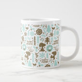 Peanuts | Snoopy Frosty Christmas Pattern Grote Koffiekop (Rechts)