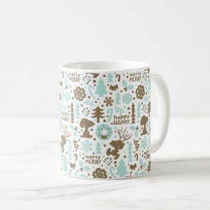 Peanuts   Snoopy Frosty Christmas Pattern Koffiemok