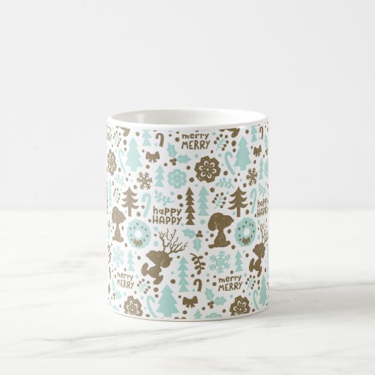 Peanuts | Snoopy Frosty Christmas Pattern Koffiemok (Center)