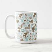 Peanuts | Snoopy Frosty Christmas Pattern Koffiemok (Links)