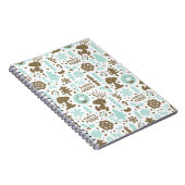 Peanuts | Snoopy Frosty Christmas Pattern Notitieboek (Rechterzijde)