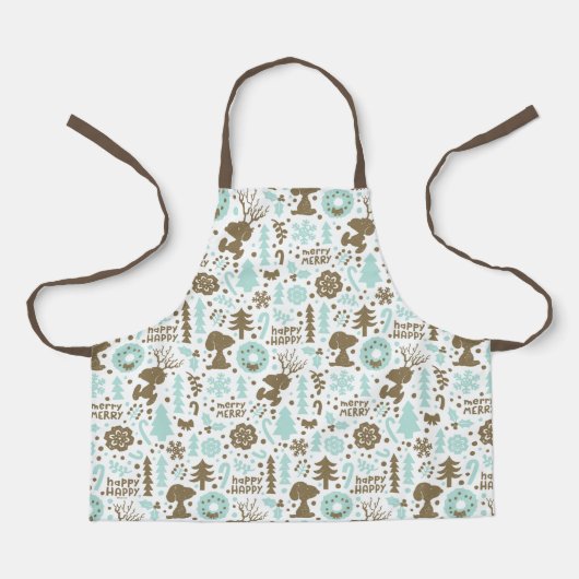 Peanuts | Snoopy Frosty Christmas Pattern Schort (Voorkant)