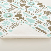 Peanuts | Snoopy Frosty Christmas Pattern Sherpa Deken (3/4)