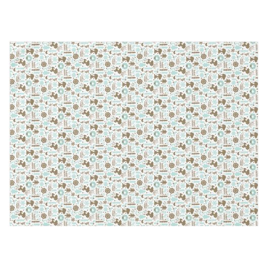 Peanuts | Snoopy Frosty Christmas Pattern Tafelkleed (Voorkant (Horizontaal))