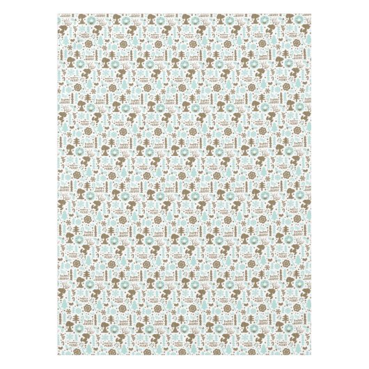 Peanuts | Snoopy Frosty Christmas Pattern Tafelkleed (Voorkant)