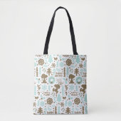 Peanuts | Snoopy Frosty Christmas Pattern Tote Bag (Voorkant)