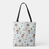 Peanuts | Snoopy Frosty Christmas Pattern Tote Bag (Achterkant)