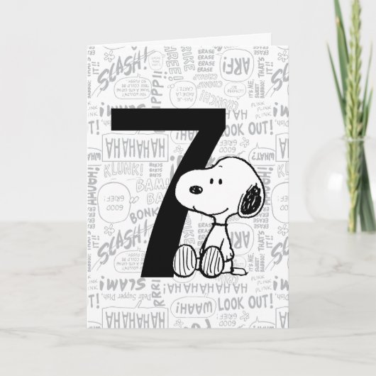 PEANUTS | Snoopy Gefeliciteerd Kaart (Voorkant)