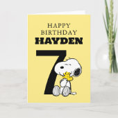 PEANUTS | Snoopy Gefeliciteerd Kaart (Voorkant)