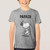 Peanuts | Snoopy Gelukkige Dans Tri-Blend Shirt (Voorkant)