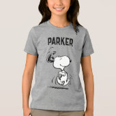 Peanuts | Snoopy Gelukkige Dans Tri-Blend Shirt (Voorkant)