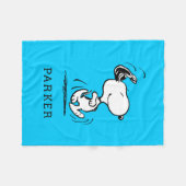 Peanuts | Snoopy Geluksdans Fleece Deken (Voorkant (Horizontaal))