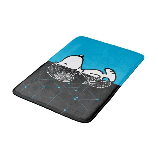 Peanuts | Snoopy geometrisch ontwerp Badmat (Gekanteld)