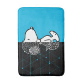 Peanuts | Snoopy geometrisch ontwerp Badmat (Voorkant Verticaal)