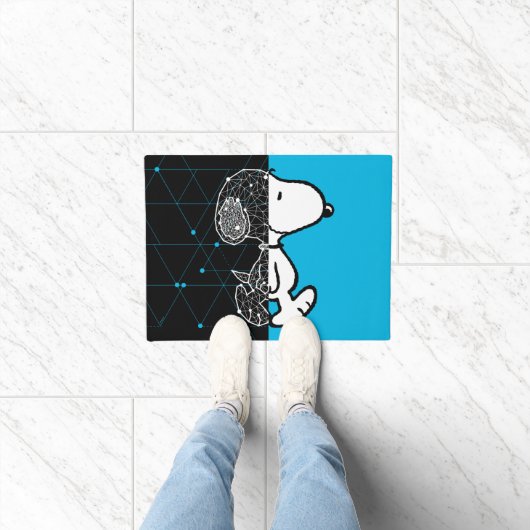 Peanuts | Snoopy geometrisch ontwerp Deurmat (Binnen)