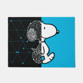 Peanuts | Snoopy geometrisch ontwerp Deurmat (Voorkant)