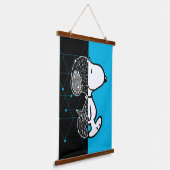 Peanuts | Snoopy geometrisch ontwerp Hangend Wandkleed (Gebogen)