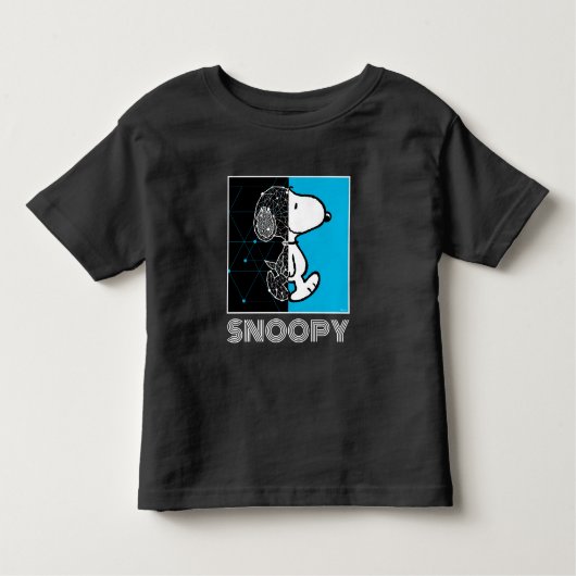Peanuts | Snoopy geometrisch ontwerp Kinder Shirts (Voorkant)