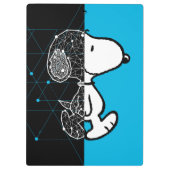 Peanuts | Snoopy geometrisch ontwerp Klembord (Achterkant)