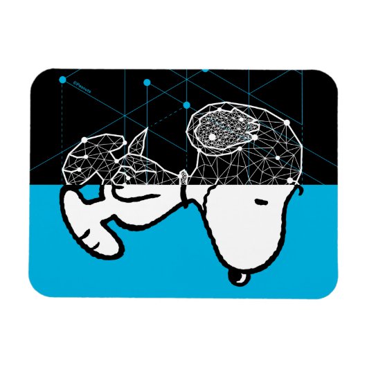 Peanuts | Snoopy geometrisch ontwerp Magneet (Horizontaal)