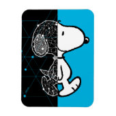 Peanuts | Snoopy geometrisch ontwerp Magneet (Verticaal)