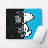 Peanuts | Snoopy geometrisch ontwerp Muismat (Met muis)