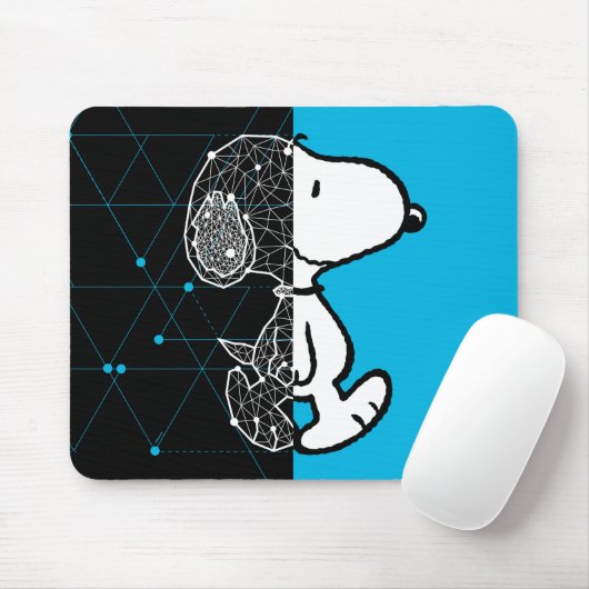 Peanuts | Snoopy geometrisch ontwerp Muismat (Met muis)