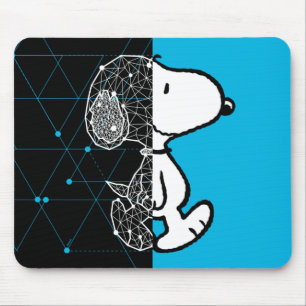 Peanuts   Snoopy geometrisch ontwerp Muismat