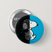 Peanuts | Snoopy geometrisch ontwerp Ronde Button 5,7 Cm (Voorkant /achterkant)