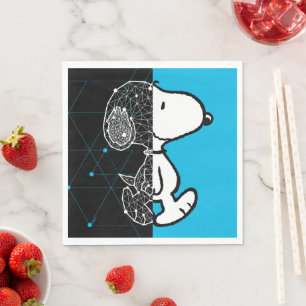Peanuts   Snoopy geometrisch ontwerp Servet