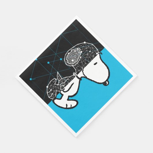 Peanuts | Snoopy geometrisch ontwerp Servet (Hoek)