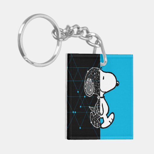 Peanuts | Snoopy geometrisch ontwerp Sleutelhanger (Voorkant Links)