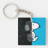 Peanuts | Snoopy geometrisch ontwerp Sleutelhanger (Voorkant)