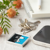 Peanuts | Snoopy geometrisch ontwerp Sleutelhanger (Zijkant)