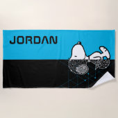 Peanuts | Snoopy geometrisch ontwerp Strandlaken (Voorkant)