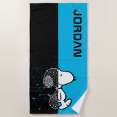 Peanuts | Snoopy geometrisch ontwerp Strandlaken (Voorkant)