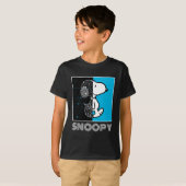 Peanuts | Snoopy geometrisch ontwerp T-shirt (Voorkant volledig)