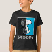 Peanuts | Snoopy geometrisch ontwerp T-shirt (Voorkant)