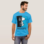 Peanuts | Snoopy geometrisch ontwerp T-shirt (Voorkant volledig)