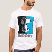 Peanuts | Snoopy geometrisch ontwerp T-shirt (Voorkant)