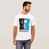 Peanuts | Snoopy geometrisch ontwerp T-shirt (Voorkant volledig)