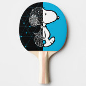 Peanuts | Snoopy geometrisch ontwerp Tafeltennisbatje (Voorkant)