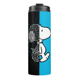 Peanuts   Snoopy geometrisch ontwerp Thermosbeker