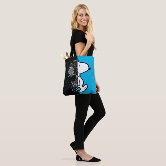 Peanuts | Snoopy geometrisch ontwerp Tote Bag (Op model)