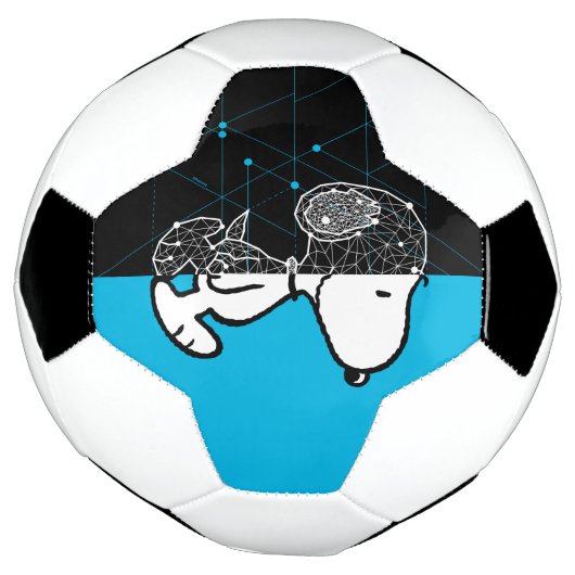 Peanuts | Snoopy geometrisch ontwerp Voetbal (Gedraaid)