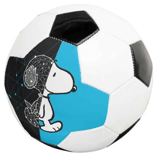 Peanuts | Snoopy geometrisch ontwerp Voetbal (Drie kwart)