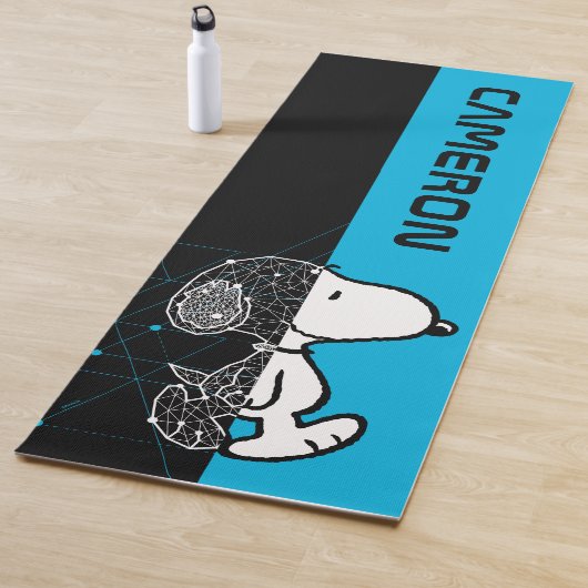 Peanuts | Snoopy geometrisch ontwerp Yogamat (In situ)