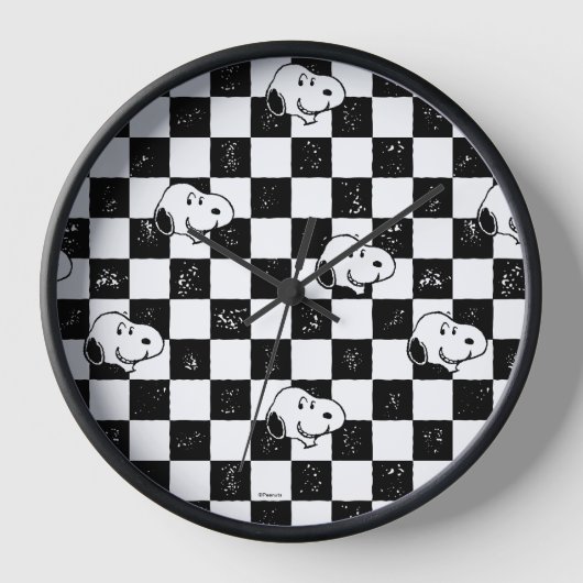 Peanuts | Snoopy geruite vlag (Voorkant)